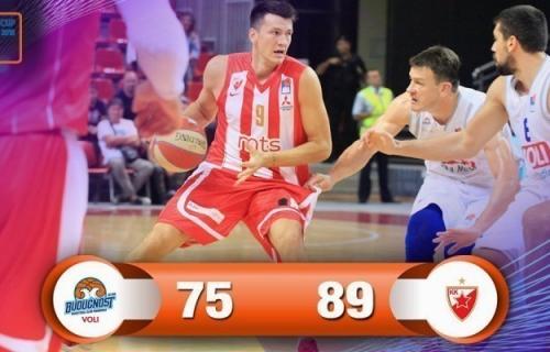 Košarkaši Crvene zvezde osvojili su večeras ABA Super kup pošto su u finalu u Laktašima pobedili Budućnost sa 89:75 (28:16, 29:16, 21:23, 11:20). Košarkaši Zvezde osvojili ABA Super kup